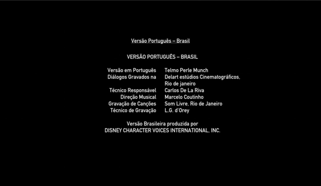 Dubbing Credits Brazil